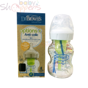 Dr Brown's Options+ Anti-Colic Glass Bottle 150ml 