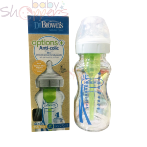Dr Brown's Options+ Anti-Colic Glass Bottle 270ml 