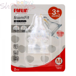  Farlin Momfit Anti-Colic Standard Neck Nipple 3M+