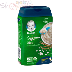 Gerber Organic Single Grain Rice Cereal 227gm