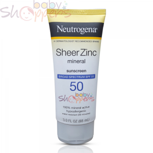 Neutrogena Sheer Zinc Mineral Sunscreen SPF50 88ml