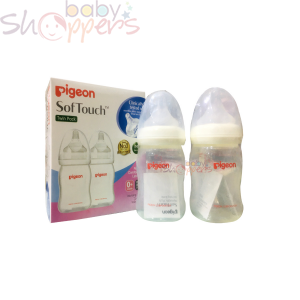 Pigeon Softouch Feeding Bottle Twin Pack 160ml