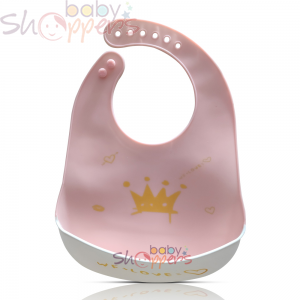 Waterproof Silicone Baby Bibs with Food Catcher Pocket