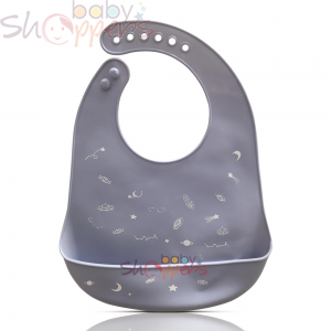 Waterproof Silicone Baby Bibs with Food Catcher Pocket