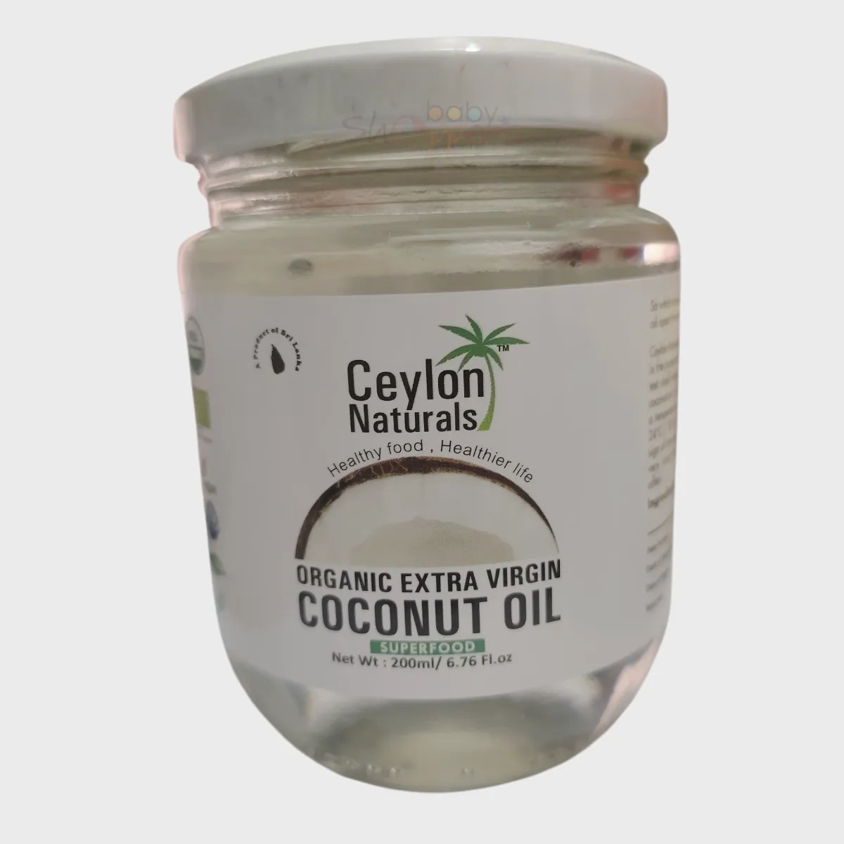 Ceylon Naturals Organic Extra Virgin Coconut Oil 200ml Ceylon Naturals Organic Extra Virgin Coconut Oil 200ml