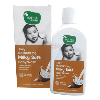 Mother Sparsh Daily Moisturizing Milky Soft Baby Wash 200ml