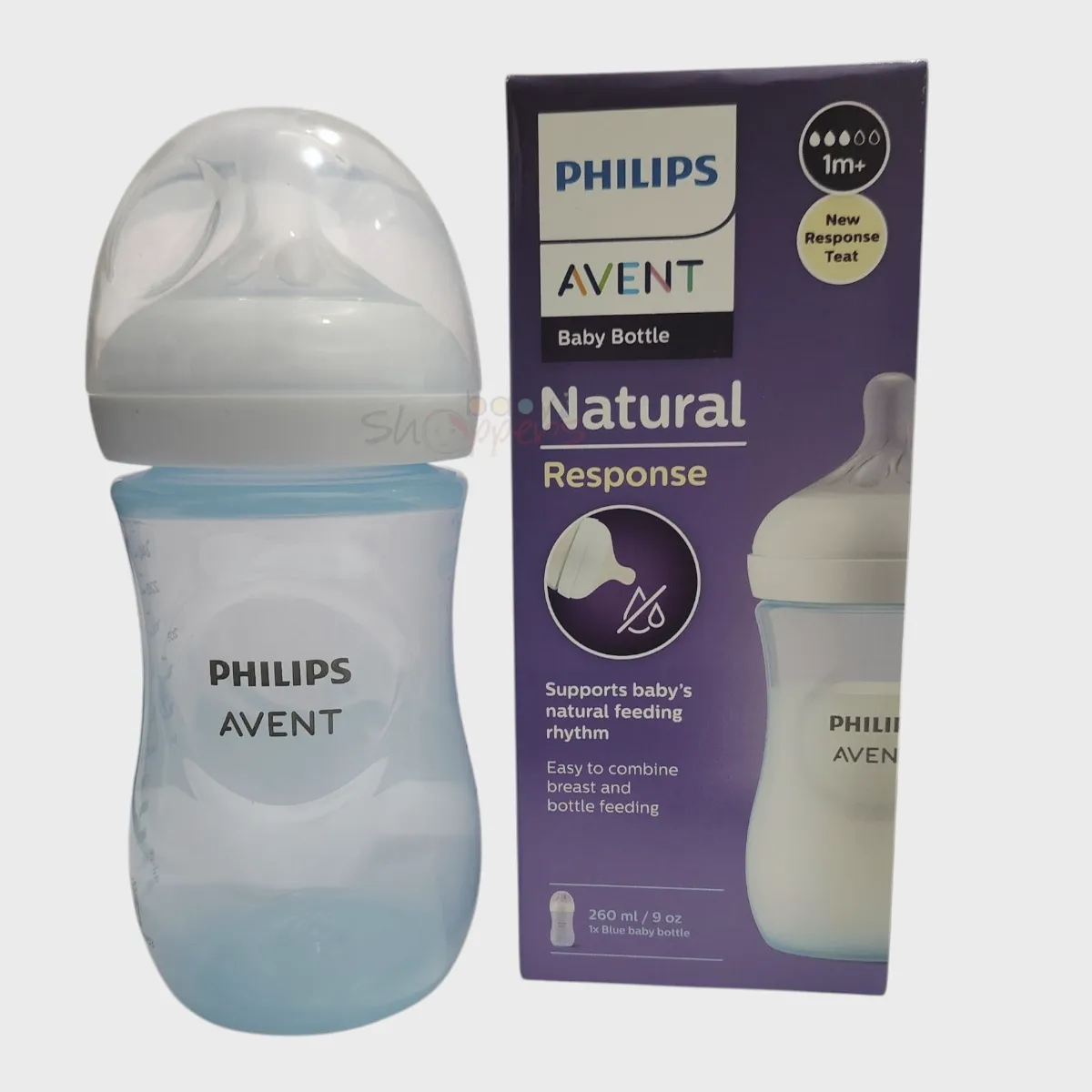Philips Avent Natural Response Feeder Blue 260ml Philips Avent Natural Response Feeder Blue 260ml