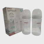 Pigeon Softouch Feeding Bottle Twin Pack 3month+ 240ml