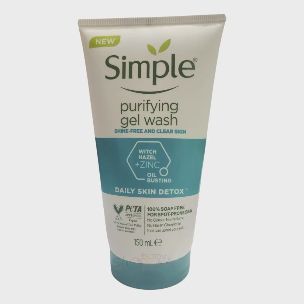 Simple Daily Skin Detox Purifying Gel Wash 150ml Simple Daily Skin Detox Purifying Gel Wash 150ml