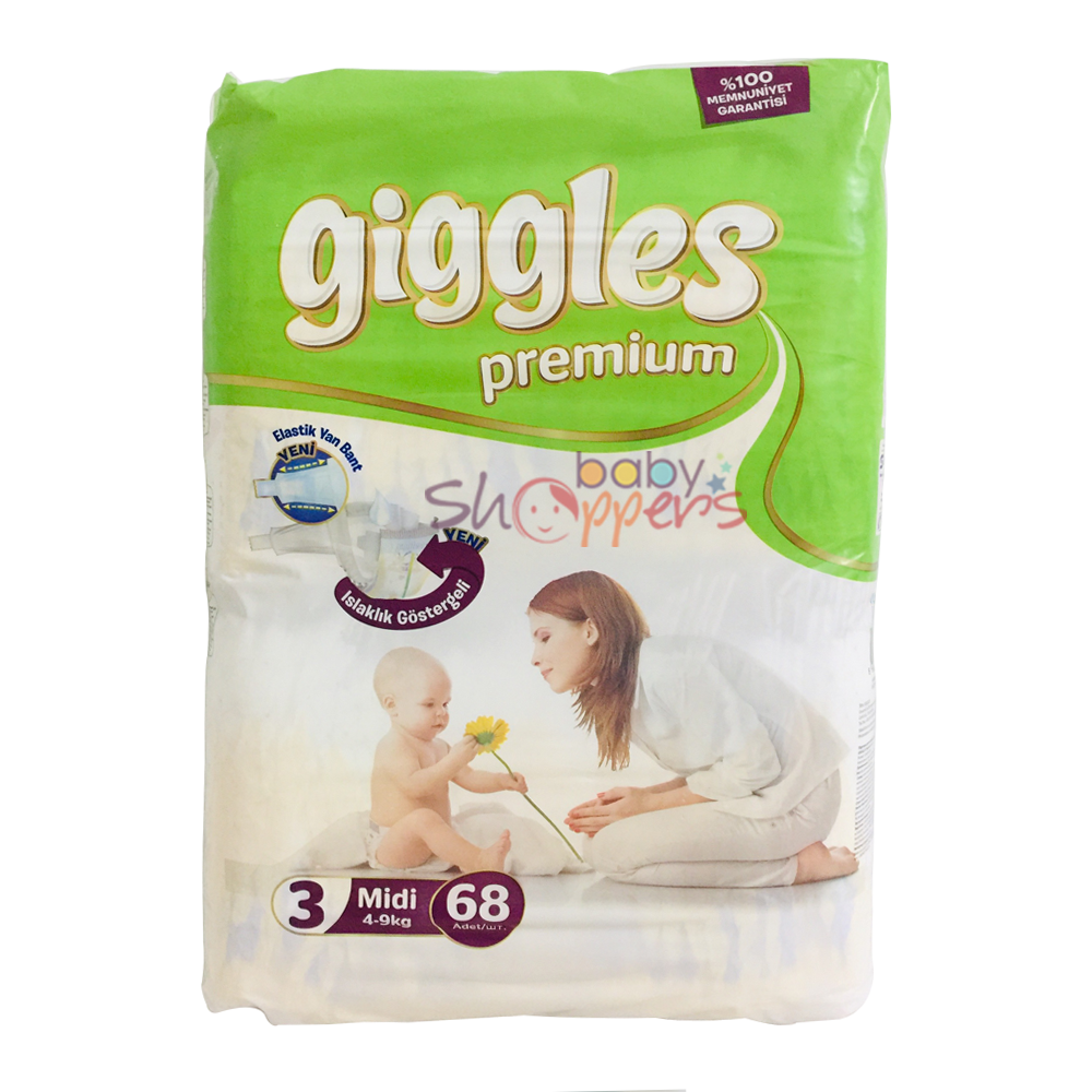 Giggles Premium Baby Belt Diaper 4-9kg 68pcs Giggles Premium Baby Belt Diaper 4 9kg 68pcs Giggles Premium Baby Belt Diaper 4-9kg 68pcs