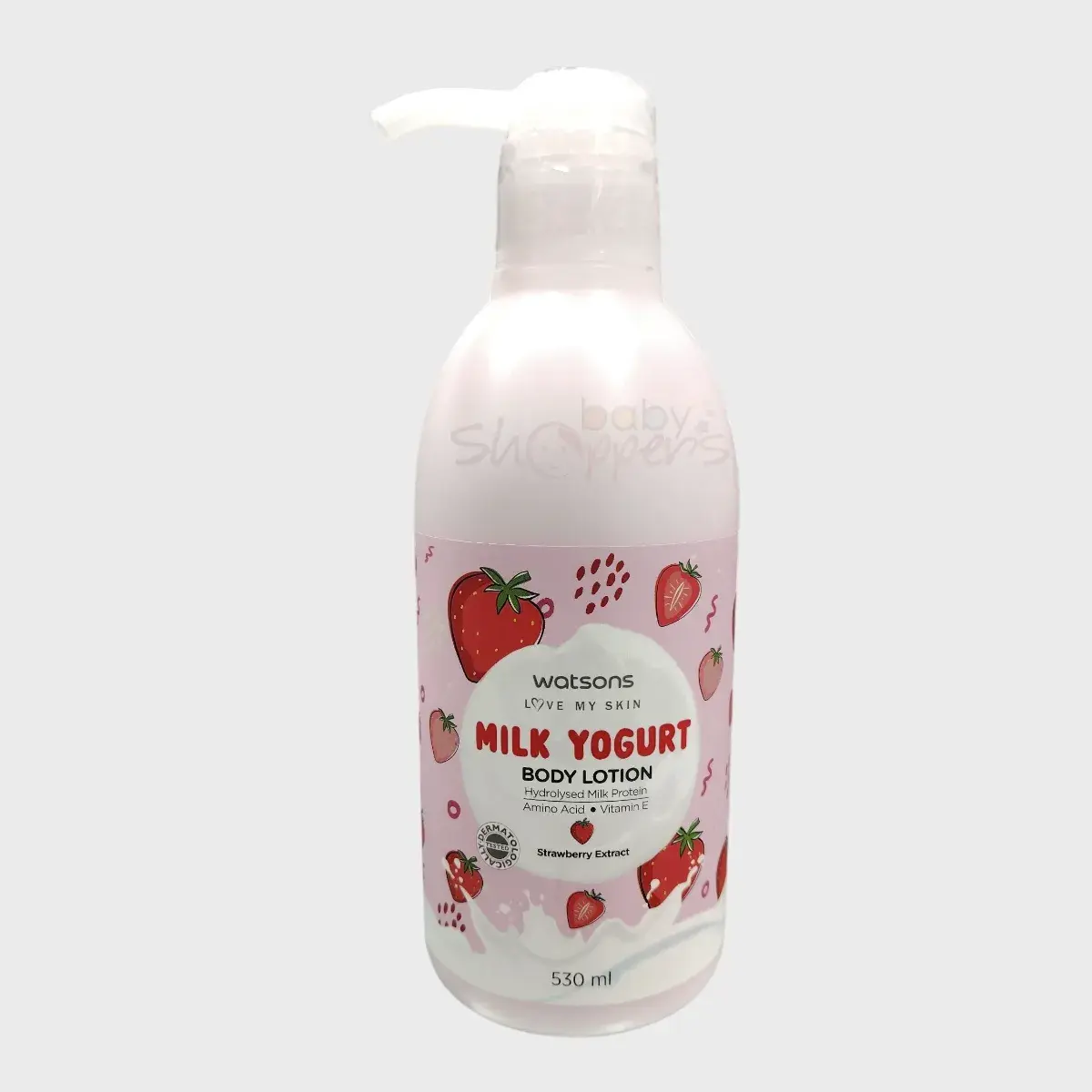 Watsons Milk Yogurt Body Lotion with Strawberry Extract 530ml Watsons Milk Yogurt Body Lotion with Strawberry Extract 530ml 2 Watsons Milk Yogurt Body Lotion with Strawberry Extract 530ml