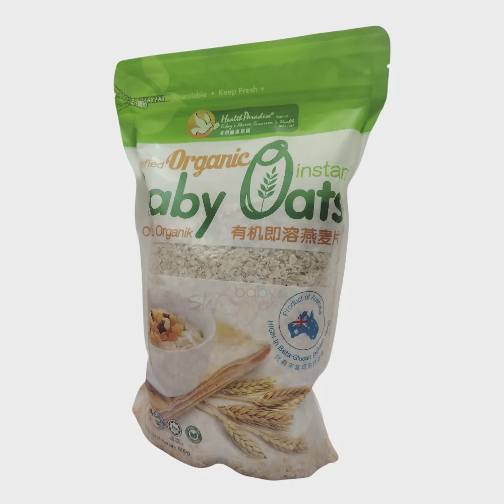 Health Paradise Organic Instant Baby Oats 500g Health Paradise Organic Instant Baby Oats 500g