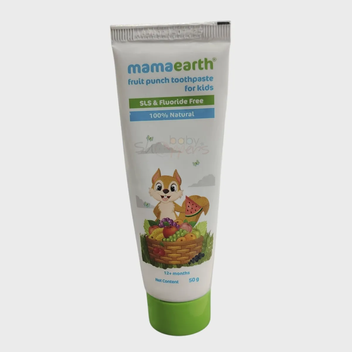 Mamaearth Kids Fruit Punch Toothpaste 12 month+ 50g Mamaearth Kids Fruit Punch Toothpaste