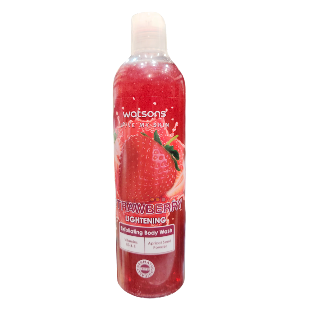 Watsons-Strawberry-Lightening-Exfoliating-Body-Wash-410ml Watsons Strawberry Lightening Exfoliating Body Wash 410ml Watsons Strawberry Lightening Exfoliating Body Wash 410ml