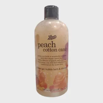 Boots Peach Cotton Candy Shower Gel, Bubble Bath & Shampoo 500ml