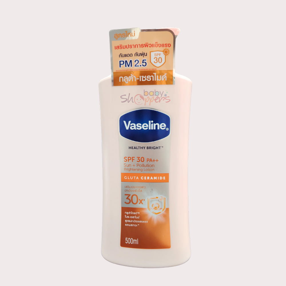 Vaseline-Healthy-Bright-SPF30-Gluta-Ceramide-Body-Lotion-500ml Vaseline Healthy Bright SPF30 Gluta Ceramide Body Lotion 500ml – UV Protection & Glowing Skin with Pro-Ceramide