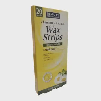 Beauty Formulas Chamomile Extract Hair Remover Legs & Body 20 Wax Strips