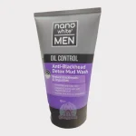 Nano White Men Oil Control Anti Blackhead Detox Mud Wash 100ml