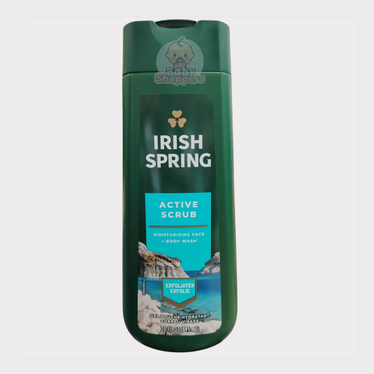 Irish Spring Active Scrub Moisturizing Face & Body Wash 591ml Irish Spring Active Scrub Moisturizing Face Body Wash 591ml Irish Spring Active Scrub Moisturizing Face & Body Wash 591ml