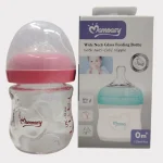 Momeasy Wide Neek Glass Feeding Bottle 0M+ 120ml