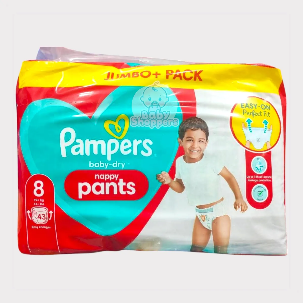 Pampers Baby Dry 8 Nappy Pant 19+ kg 43pcs Pampers Baby Dry 8 Nappy Pant 19 kg 43pcs Pampers Baby Dry 8 Nappy Pant 19+ kg 43pcs