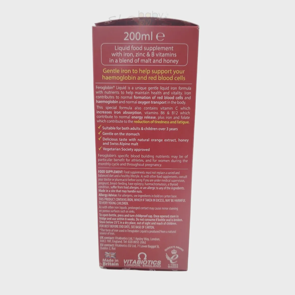 Vitabiotics Feroglobin Liquids 200ml