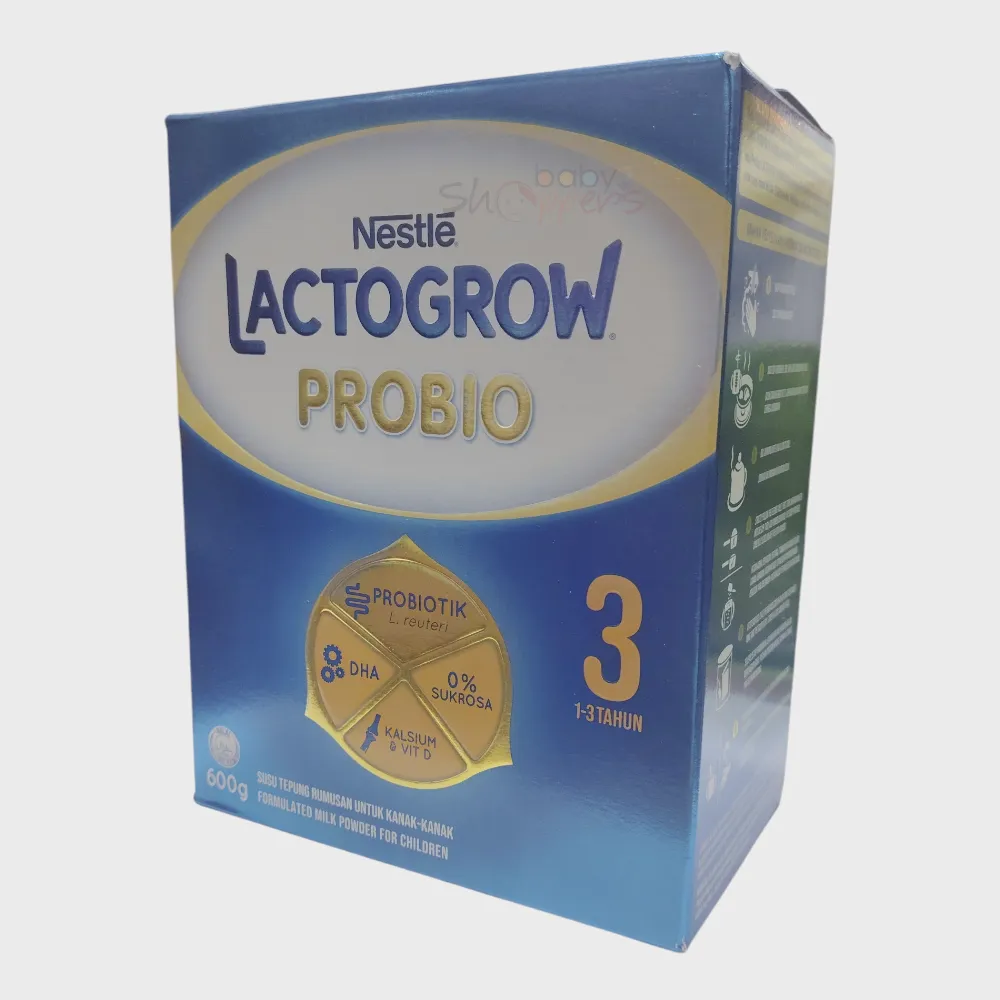 Nestle Lactogrow Probio 3 Formula Milk (1-3Y) 600g Nestle Lactogrow Probio 3 Formula Milk (1-3Y) 600g