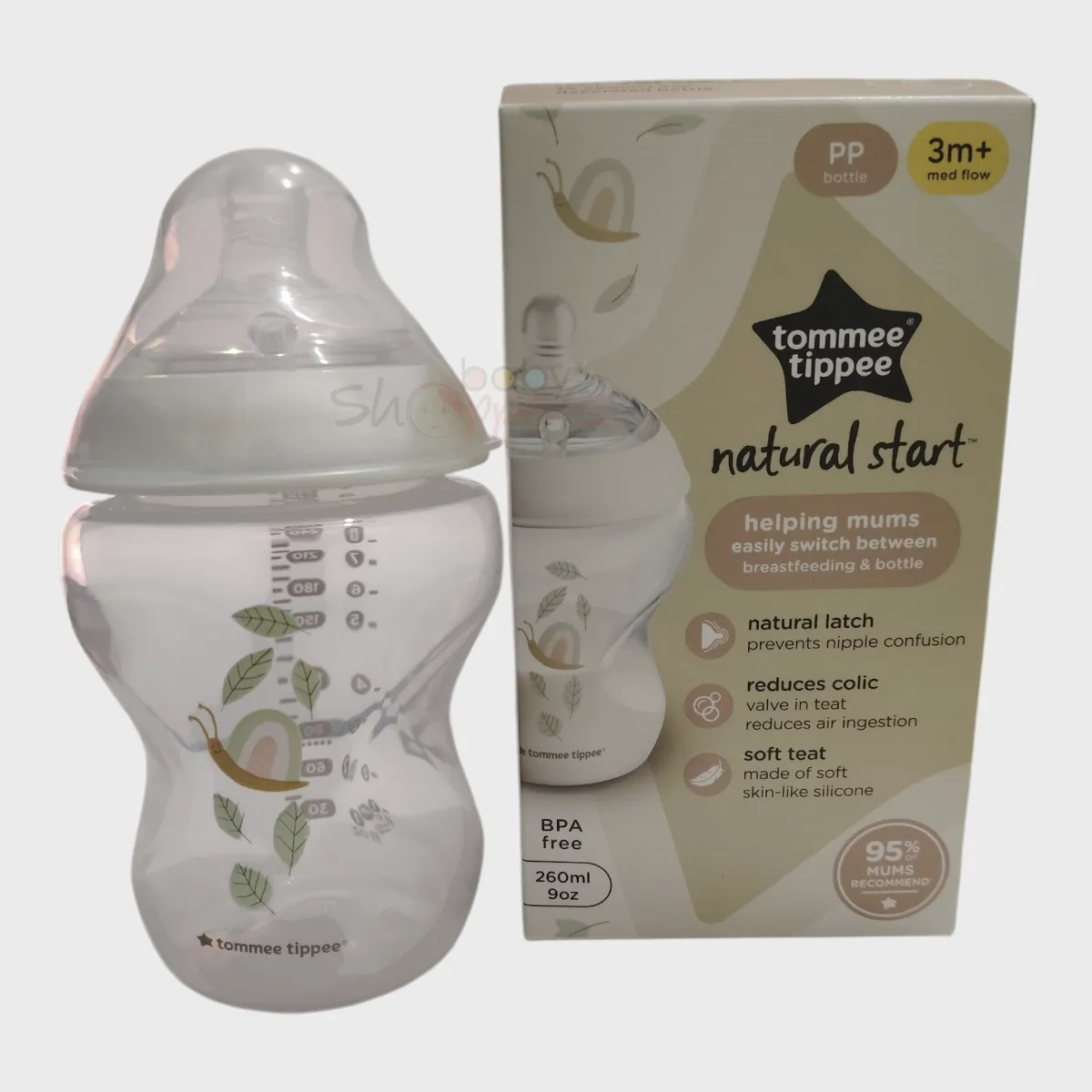 Tommee Tippee Natural Start Feeding Bottle 260ml Tommee Tippee Natural Start Feeding Bottle 260ml 1 Tommee Tippee Natural Start Feeding Bottle 260ml