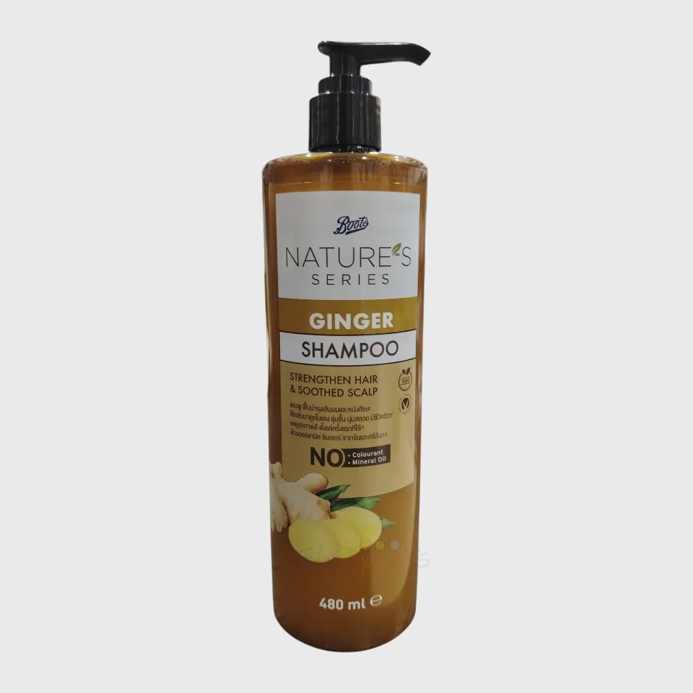 Boots Natures Series Ginger Shampoo 480ml Boots Natures Series Ginger Shampoo 480ml Boots Natures Series Ginger Shampoo 480ml