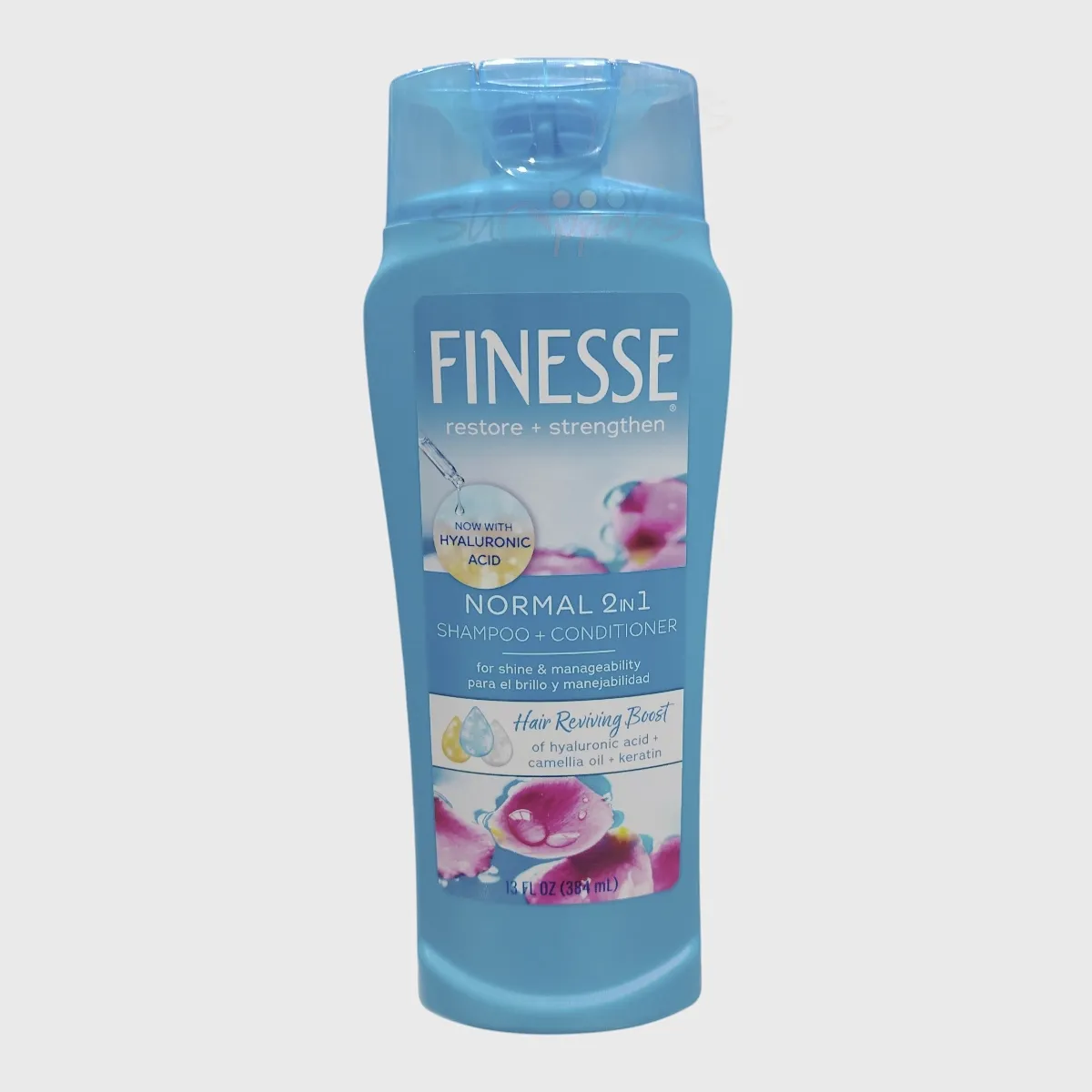 Finesse Restore + Strengthen Normal 2in1 Shampoo + Conditioner 384ml Finesse Restore + Strengthen Normal 2‑in‑1 Shampoo + Conditioner 384 ml