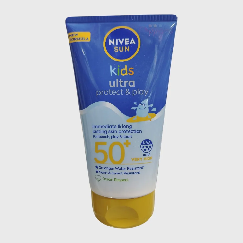 Nivea Sun Kids Ultra Protect & Play Sun Cream SPF50+ 150ml Nivea Sun Kids Ultra Protect Play Sun Cream SPF50 150ml Nivea Sun Kids Ultra Protect & Play Sun Cream SPF50+ 150ml