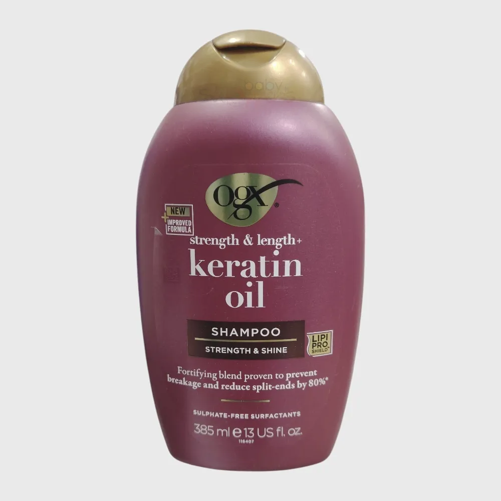 Ogx Strength & Length + Keratin Oil Shampoo 385ml Ogx Strength Length Keratin Oil Shampoo 385ml Ogx Strength & Length + Keratin Oil Shampoo 385ml