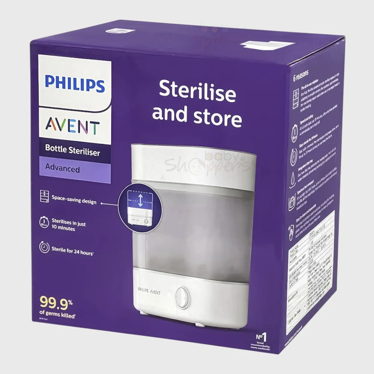 Philips Avent Advanced Baby Bottle Steriliser and Store Philips Avent Advanced Baby Bottle Steriliser and Store Philips Avent Advanced Baby Bottle Steriliser and Store