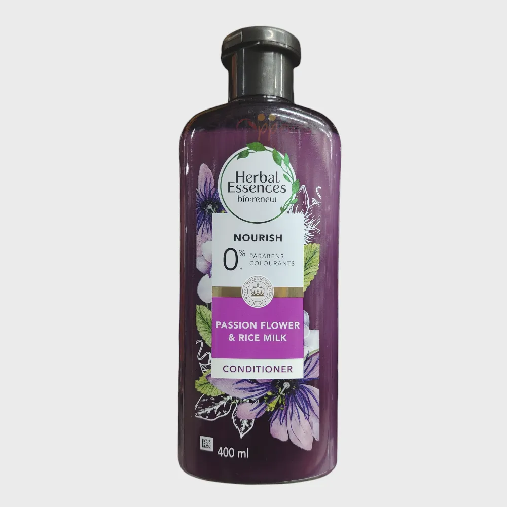 Herbal Essences biorenew Passion Flower & Rice Milk Nourishing Conditioner 400ml Herbal Essences biorenew Passion Flower & Rice Milk Nourishing Conditioner 400ml