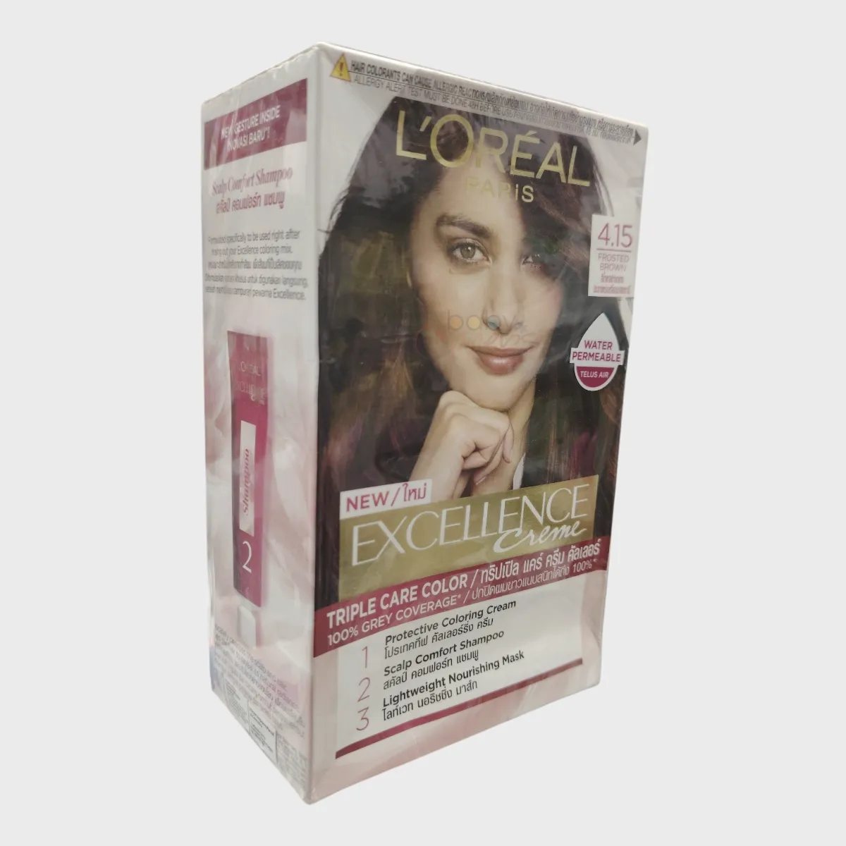 Loreal Excellence Creme Hair Color 4.15 Frosted Brown Loreal Excellence Creme Hair Color 4.15 Frosted Brown