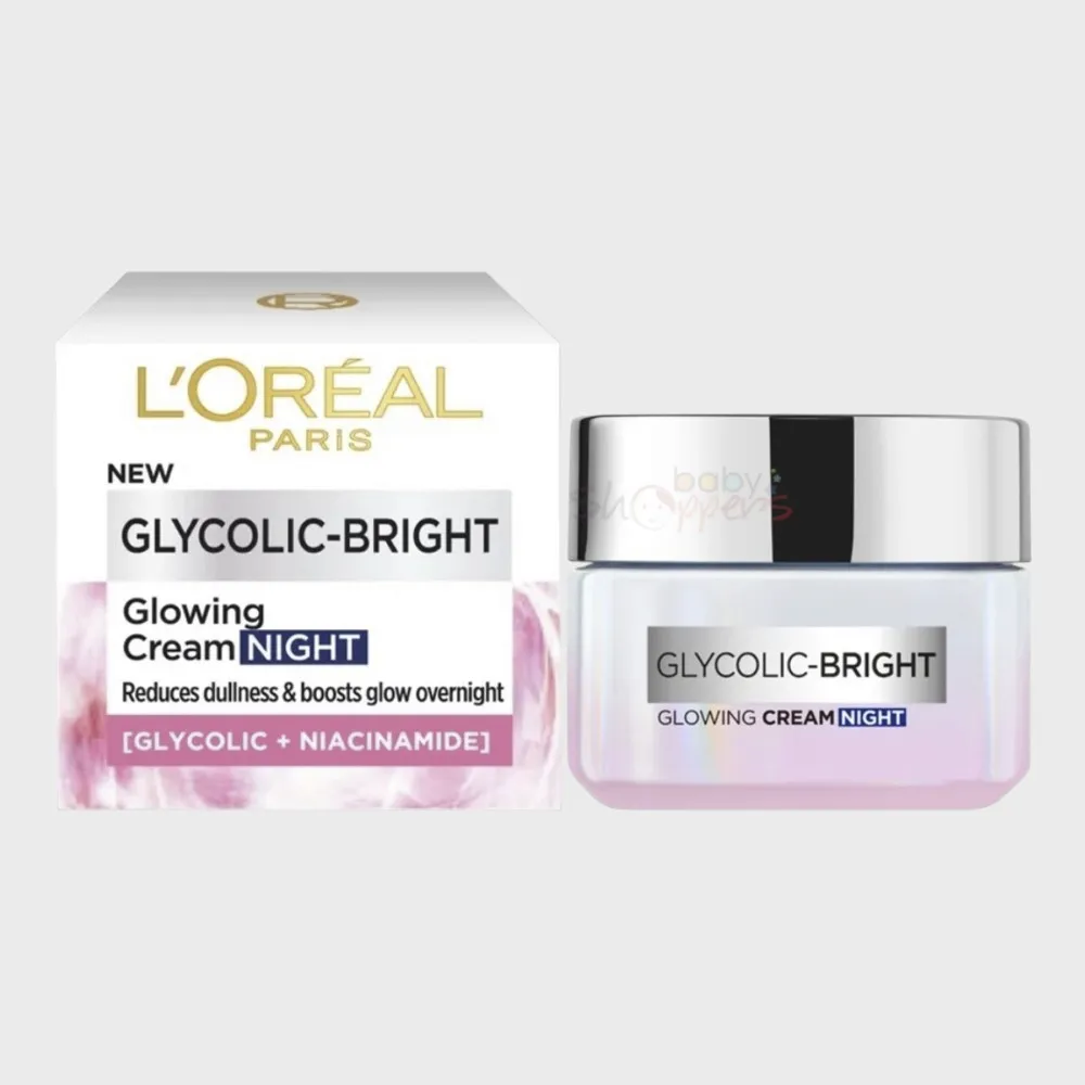 Loreal Glycolic Bright Glowing Night Cream 50ml Loreal Glycolic Bright Glowing Night Cream 50ml