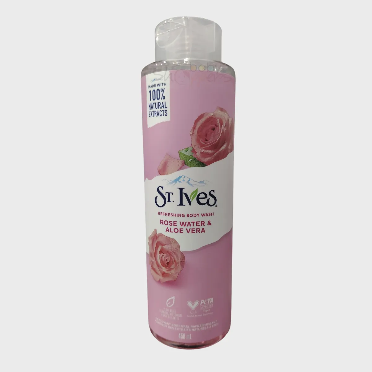 St.Ives Rose Water & Aloe Vera Refreshing Body Wash 450ml St.Ives Rose Water & Aloe Vera Refreshing Body Wash 450ml