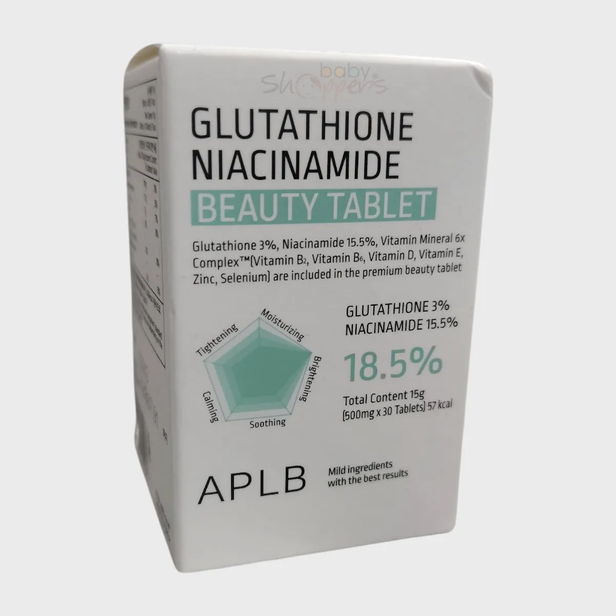 Aplb Glutathoine Niacinamide Beauty Tablet 500g 30 Tablets Aplb Glutathoine Niacinamide Beauty Tablet 500g / 30 Tablets