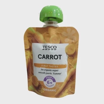 Tesco Baby Organic Carrot Pouch 6m+ 70g