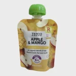 Tesco Organic Apple & Mango Pouch 6m+ 70g 1 Tesco Organic Apple & Mango Pouch 6m+ 70g