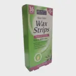 Beauty Formulas Aloe Vera Hair Remover Face & Bikini Line 36 Wax Strips