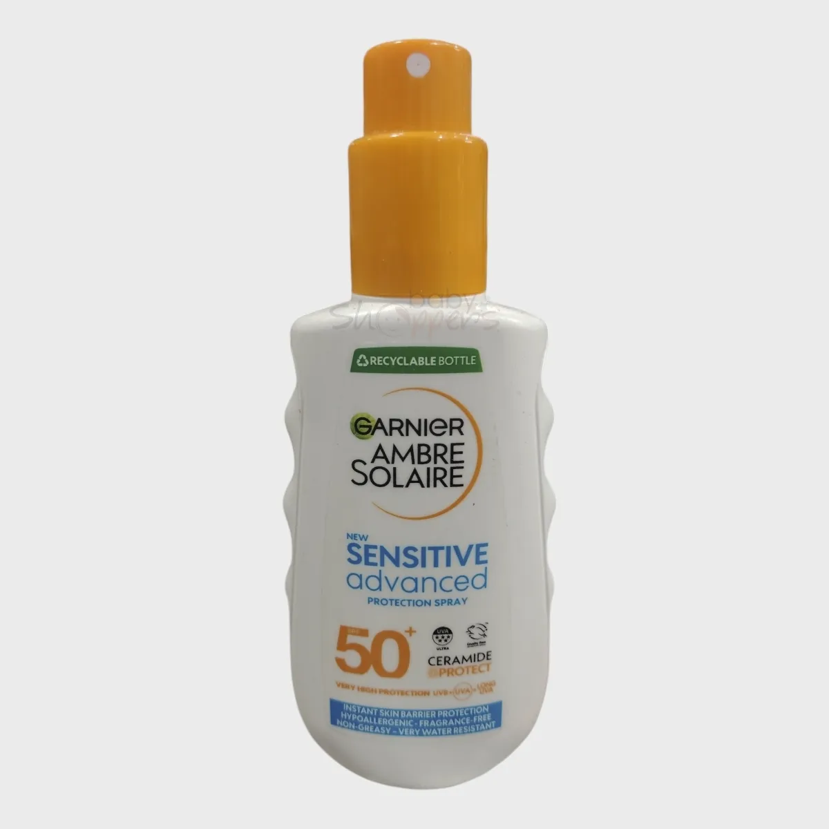 Garnier Ambre Solaire Sensitive Advanced Protection Sun Spray SPF50+ 150ml Garnier Ambre Solaire Sensitive Advanced Protection Sun Spray SPF50+ 150ml