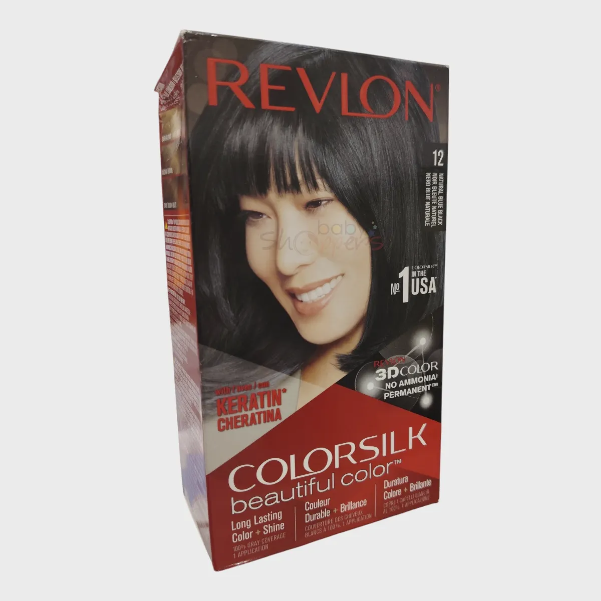 Revlon ColorSilk Hair Color #12 Natural Blue Black Revlon ColorSilk Hair Color #12 Natural Blue Black