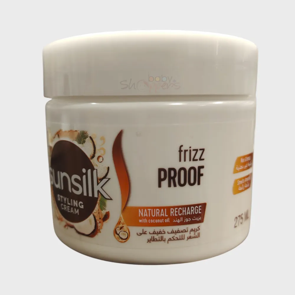 Sunsilk Frizz Proof Styling Cream with Coconut Oil 275ml Sunsilk Frizz Proof Styling Cream with Coconut Oil 275ml