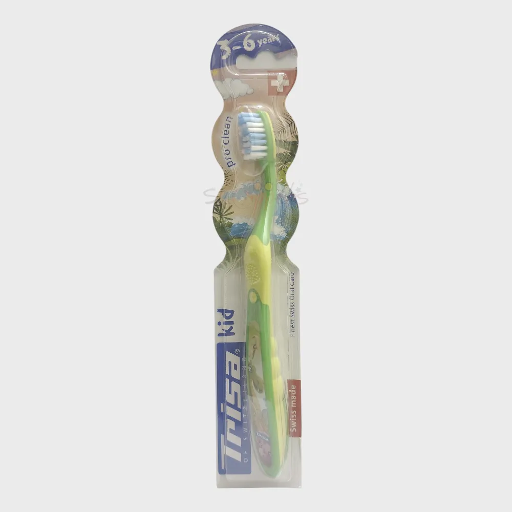 Trisa Kids Toothbrush 3-6 Years green Trisa Kids Toothbrush 3-6 Years