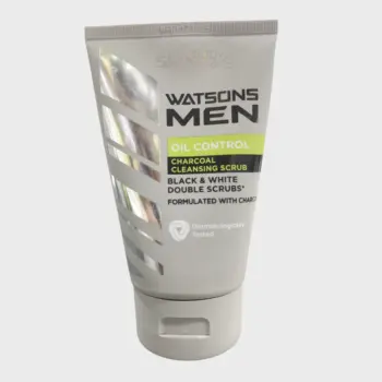 Watsons Men Oil Control Charcoal Cleansing Scrub 100ml