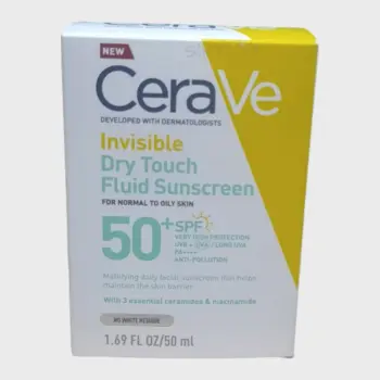 CeraVe Invisible Dry Touch Fluid Sunscreen SPF50+ 50ml