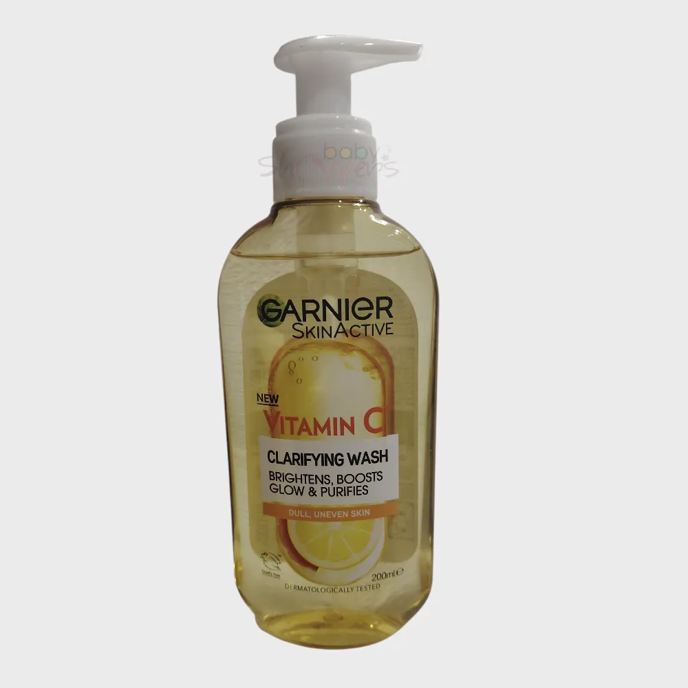 Garnier Vitamin C Clarifying Wash for Dull, Uneven Skin 200ml Garnier Vitamin C Clarifying Wash for Dull, Uneven Skin 200ml