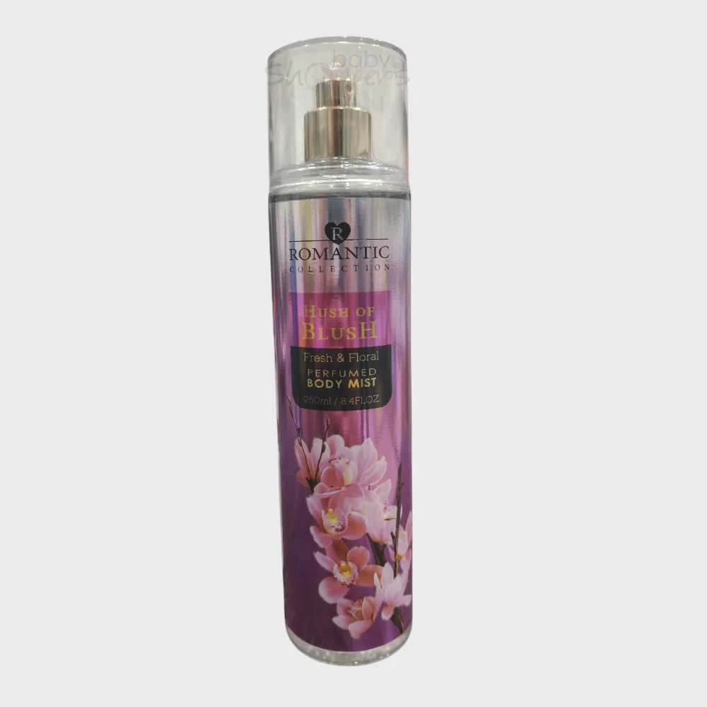 Romantic Collection Hush of Blush Fresh & Floral Perfumed Body Mist 250ml Romantic Collection Hush of Blush Fresh & Floral Perfumed Body Mist 250ml