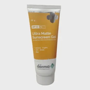 The Derma Co Ultra Matte Sunscreen Gel SPF60 Pa+++ 50g
